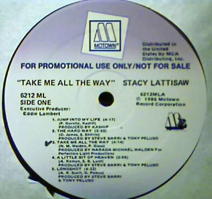 Stacy Lattisaw : Take Me All The Way (LP, Album, Promo)