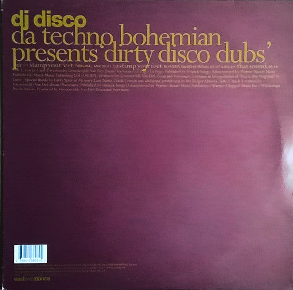 Da Techno Bohemian Presents DJ Disco : Dirty Disco Dubs (12")