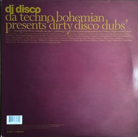 Da Techno Bohemian Presents DJ Disco : Dirty Disco Dubs (12")