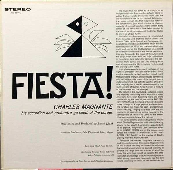 Charles Magnante And His Orchestra : Fiesta! (LP, Album, Gat)