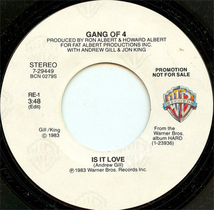 Gang Of 4* : Is It Love (7", Mono, Promo)