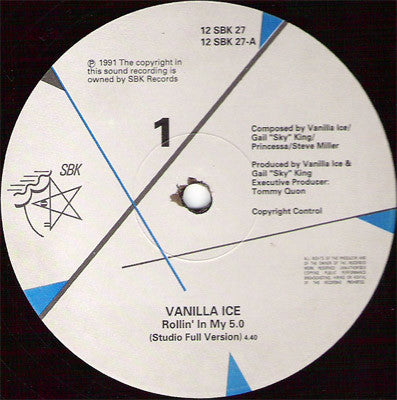 Vanilla Ice : Rollin' In My 5.0 (12", Single)
