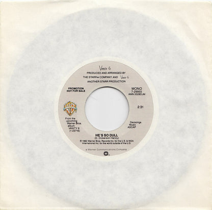 Vanity 6 : He's So Dull (7", Mono, Promo)
