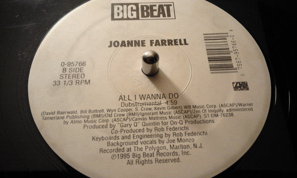 Joanne Farrell : All I Wanna Do (12")