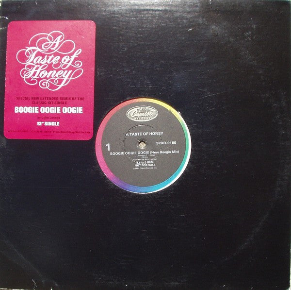 A Taste Of Honey : Boogie Oogie Oogie (Special New Extended Remix) (12", Promo)