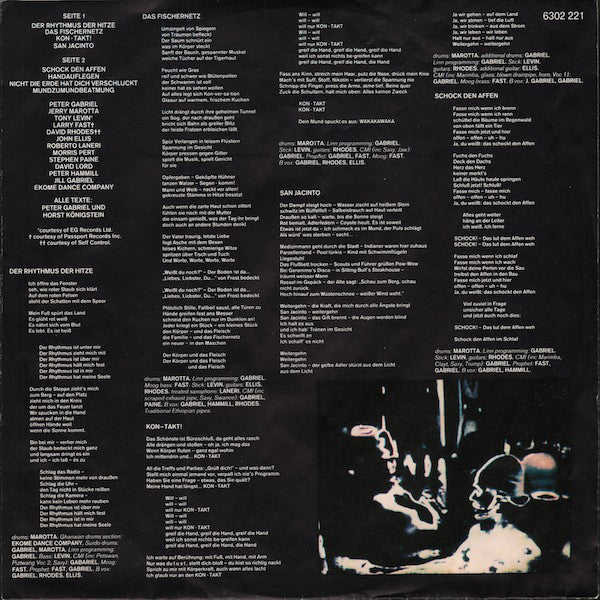 Peter Gabriel : Deutsches Album (LP, Album)