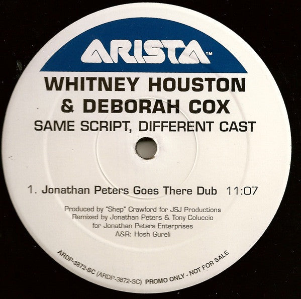 Whitney Houston & Deborah Cox : Same Script, Different Cast (2x12", Promo)