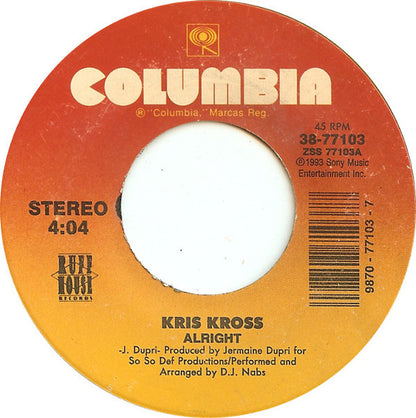 Kris Kross : Alright (7")