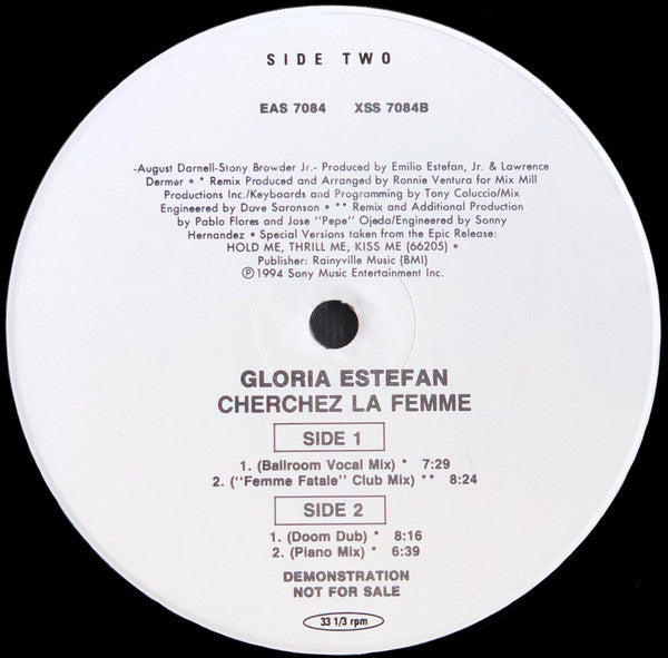 Gloria Estefan : Cherchez La Femme (12", Single, Promo)