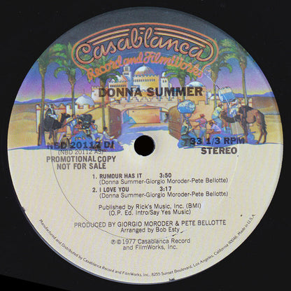 Donna Summer : Rumour Has It / I Love You (12", S/Sided, Promo)
