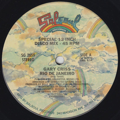 Gary Criss : Rio De Janeiro (12")