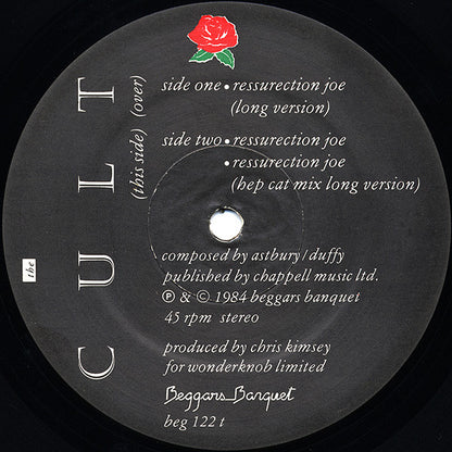 The Cult : Ressurection Joe (12", Single, Die)