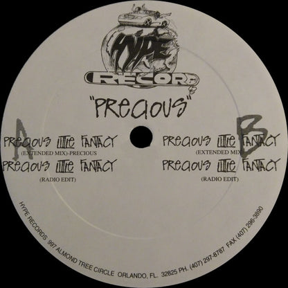 Precious (4) : Precious Little Fantasy (12")