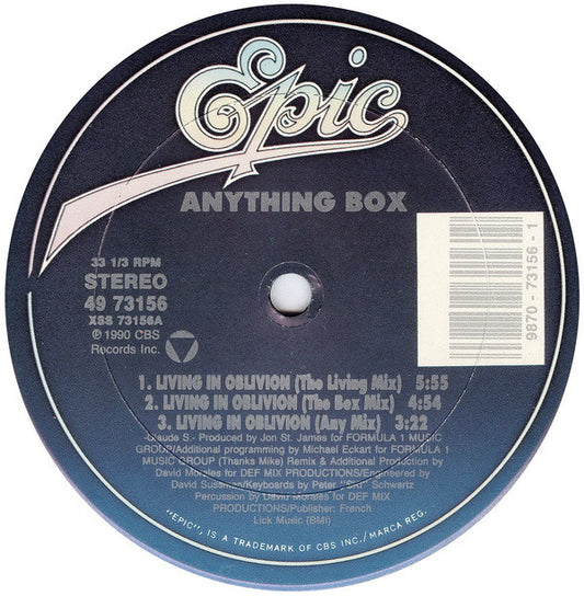Anything Box : Living In Oblivion (12")