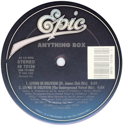 Anything Box : Living In Oblivion (12")