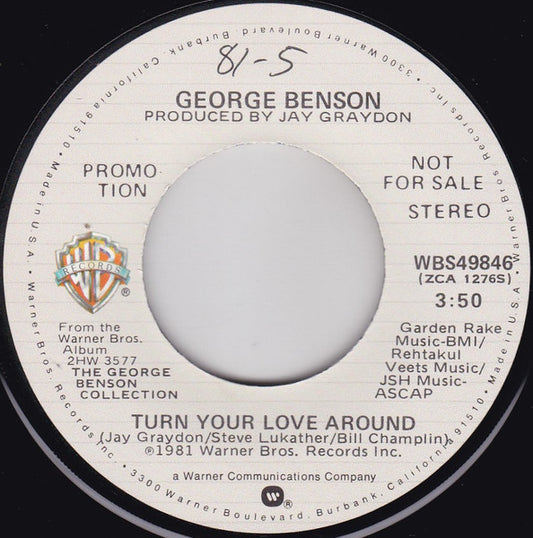 George Benson : Turn Your Love Around (7", Single, Mono, Promo, Los)
