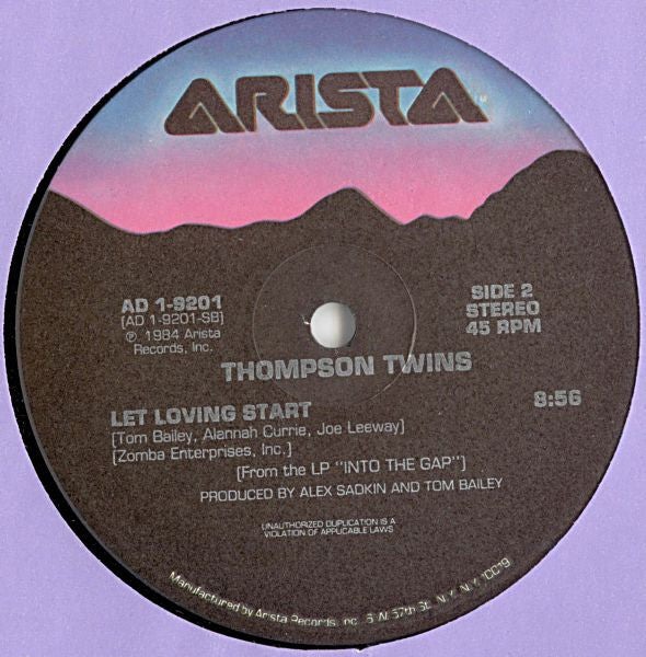 Thompson Twins : Hold Me Now (Extended Version) (12", Maxi, Ind)