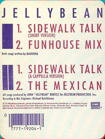 Jellybean* : Sidewalk Talk (12", Single)