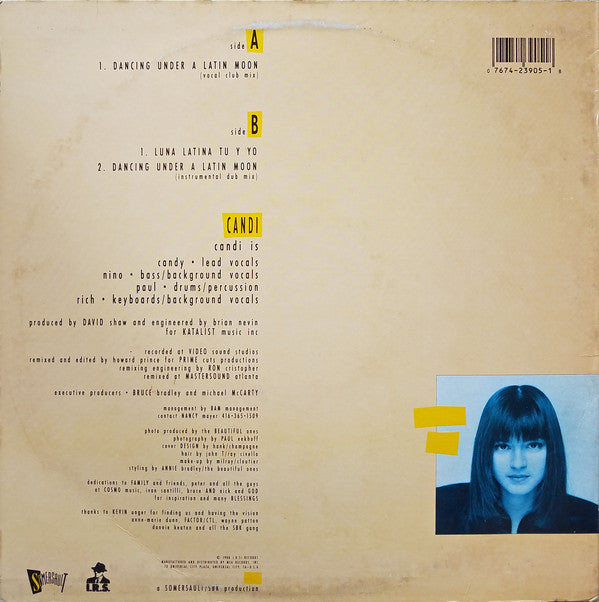 Candi : Dancing Under A Latin Moon (12", Single)