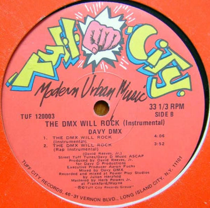 Davy DMX : The DMX Will Rock (12")