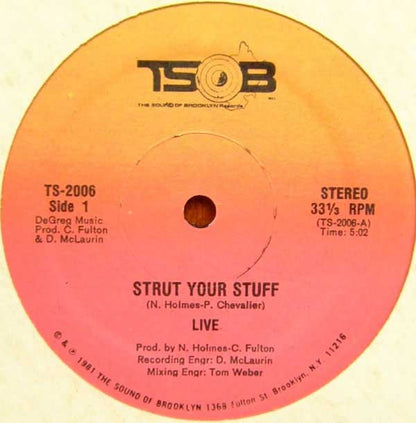 Live* : Strut Your Stuff (12")