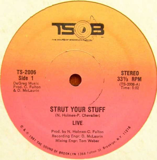 Live* : Strut Your Stuff (12")