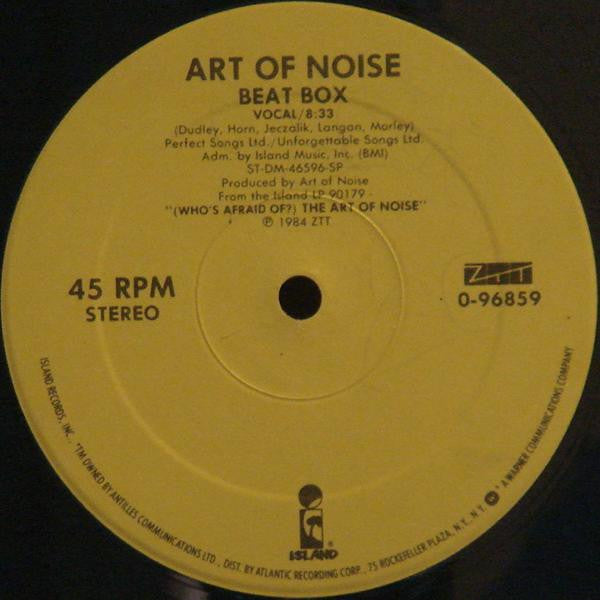 Art Of Noise* : Beat Box / Close (To The Edit) (12", Single)