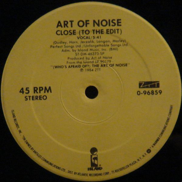Art Of Noise* : Beat Box / Close (To The Edit) (12", Single)