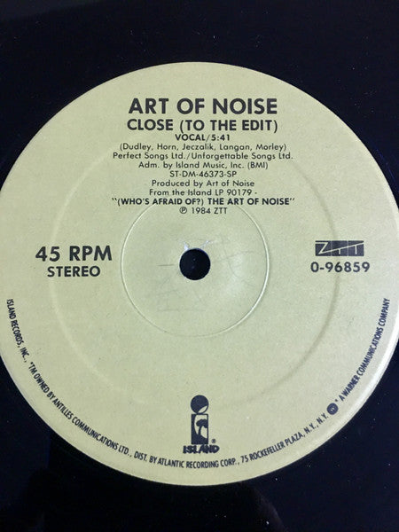 Art Of Noise* : Beat Box / Close (To The Edit) (12", Single)