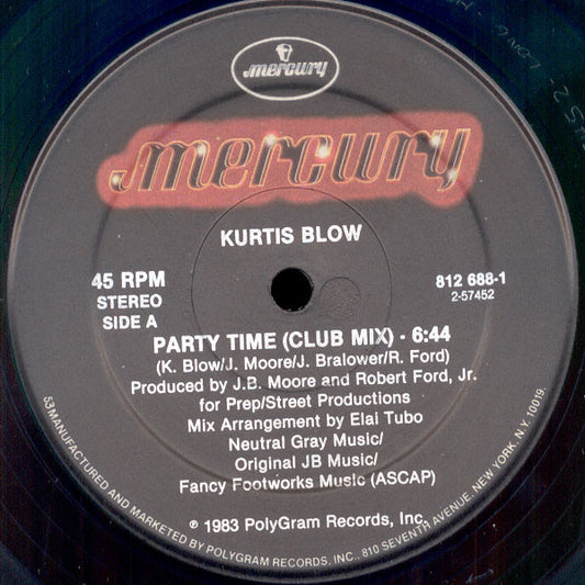 Kurtis Blow : Party Time (12", 53)