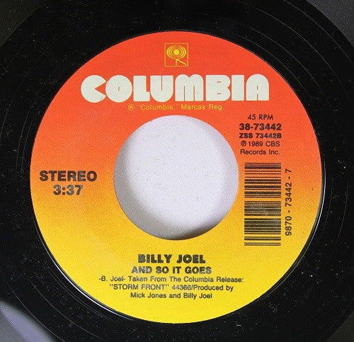 Billy Joel : That's Not Her Style (7", Single, Styrene, Car)
