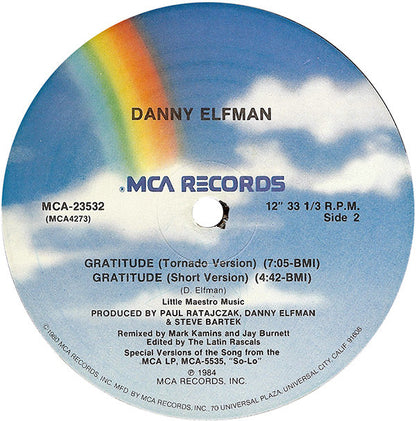 Danny Elfman : Gratitude (12", Single, Pnc)