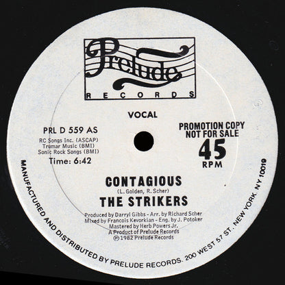 The Strikers : Contagious (12", Promo)