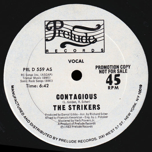 The Strikers : Contagious (12", Promo)