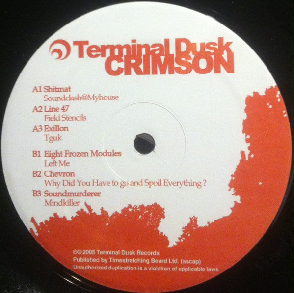 Various : Crimson (12", Comp)