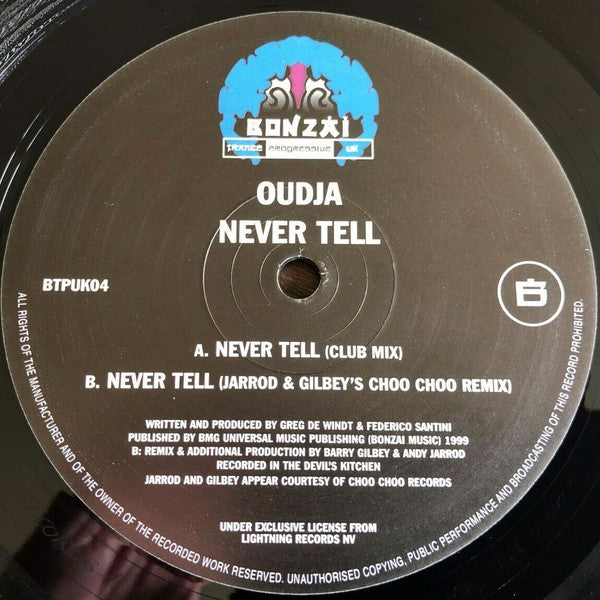 Oudja : Never Tell (12")