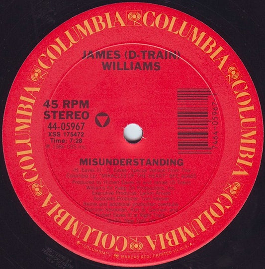 James (D-Train) Williams* : Misunderstanding (12")