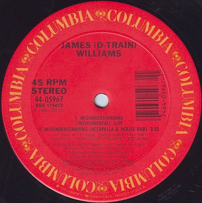 James (D-Train) Williams* : Misunderstanding (12")