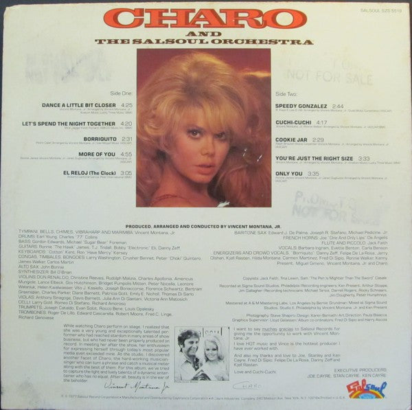 Charo And The Salsoul Orchestra : Cuchi-Cuchi (LP, Album, Ter)