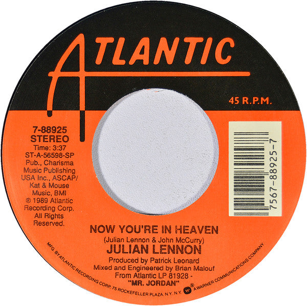Julian Lennon : Now You're In Heaven (7", SP )