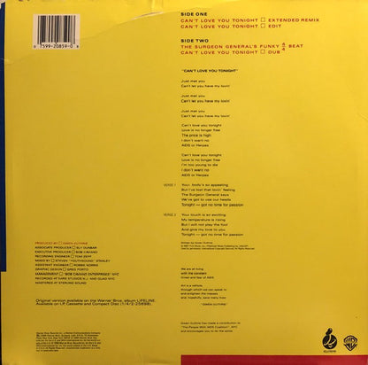 Gwen Guthrie : Can't Love You Tonight (12", Maxi, SRC)