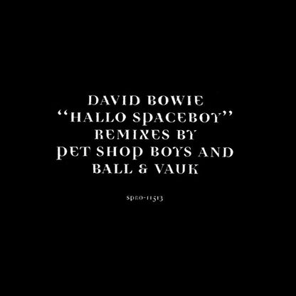 David Bowie : Hallo Spaceboy (Remixes By Pet Shop Boys And Ball & Vauk) (12", Promo)