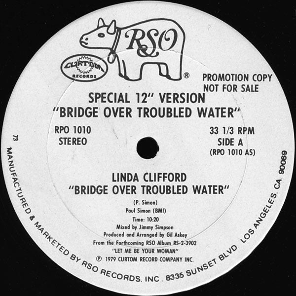 Linda Clifford : Bridge Over Troubled Water (Special 12" Version) (12", Promo)