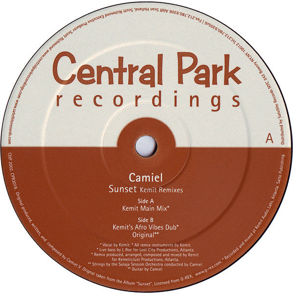 Camiel : Sunset (Kemit Remixes) (12")