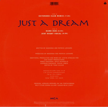 Donna DeLory* : Just A Dream (12", Single)