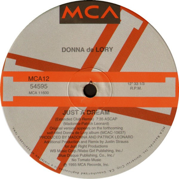 Donna DeLory* : Just A Dream (12", Single)