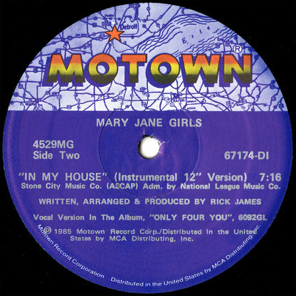 Mary Jane Girls : In My House (12")