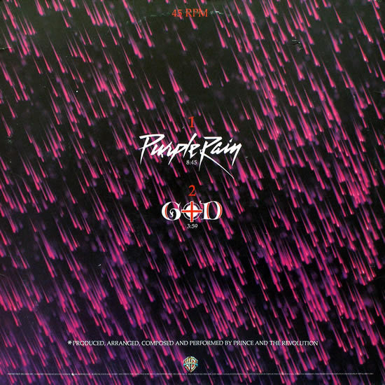 Prince And The Revolution : Purple Rain (12", Maxi, Ltd, Pur)