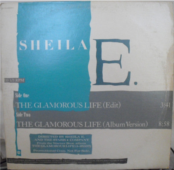 Sheila E. : The Glamorous Life (12", Promo)