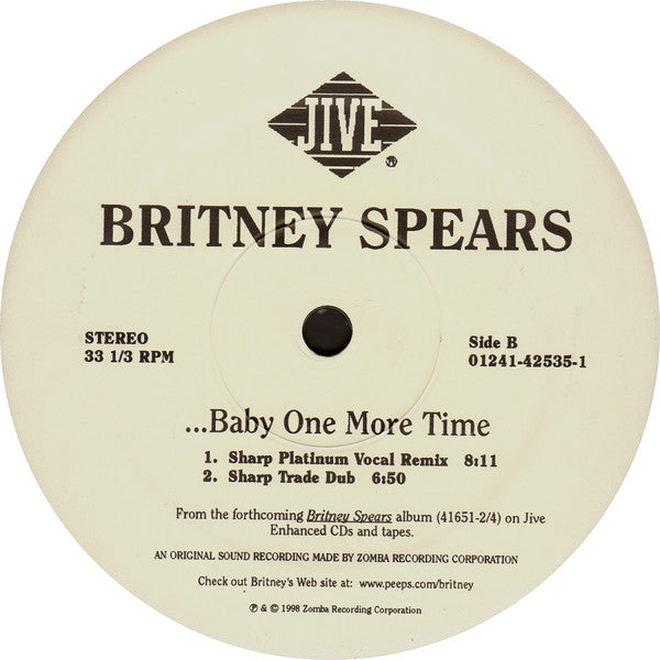 Britney Spears : ...Baby One More Time (12", Single)
